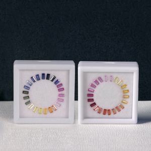 พลอยคอรันดัมแบบหลวมหินตัดสีรุ้งไพลินมรกตสำหรับทำเครื่องประดับคอรันดัมสายรุ้งแซฟไฟร์ตัดมรกต - Product Image 6