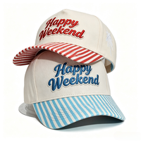 Nueva Gorra de Béisbol de 5 Paneles con Visera a Rayas para Hombre y Mujer, Gorra de Béisbol Informal de Algodón Ajustable para Deportes al Aire Libre