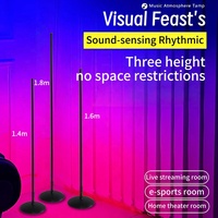 Bande lumineuse LED USB RGB intelligente effet feux d'artifice 1m, réactive à la musique, contrôlable via application Bluetooth pour la décoration de Noël à la maison