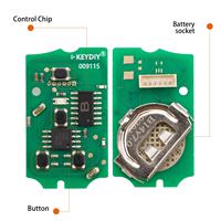 Clé télécommande universelle KEYDIY KD B14-4 à 4 boutons pour Mazda, lot de 5