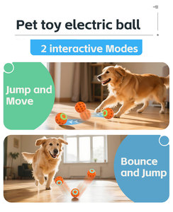 Yeni elektrikli Pet oyuncak otomatik haddeleme topu köpekler için sızıntı gıda zıplayan köpek topları köpek interaktif oyuncak - Product Image 6