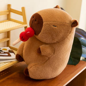Peluche Capybara Bingtanghulu Tendance, Douce et Mignonne, Jouet en Peluche de Dessin Animé pour Enfants, Cadeau de Festival, Vente en Gros - Product Image 3