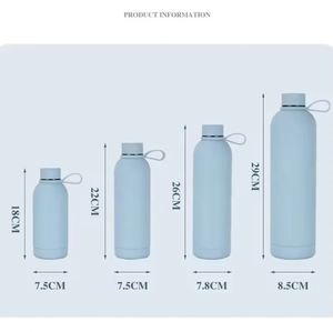 Wholesale Custom <b>Drinking</b> Insulated Stainless Steel Double Wall <b>Hot</b> 500ml Water Bottle With Cover - Product Image 5