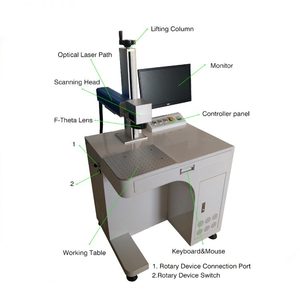 20W 30W 50W 60W 100W 120W 200W Fiber Laser Engraving Machine Laser for Metal and <b>Plastic</b> Parts Permanent Mark Air Cooling Laser - Product Image 4