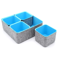 Plateau 1 pc à personnaliser, organisateur caché pour tiroir de bureau, plateau d'organisation, Pack de 5