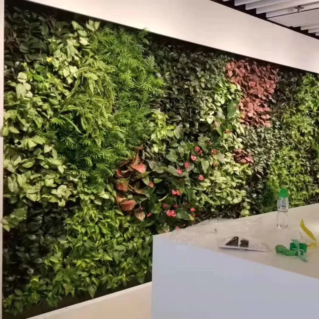 Hierba Artificial colgante para decoración de jardín, paneles de plantas de pared, para interior y exterior, venta al por mayor