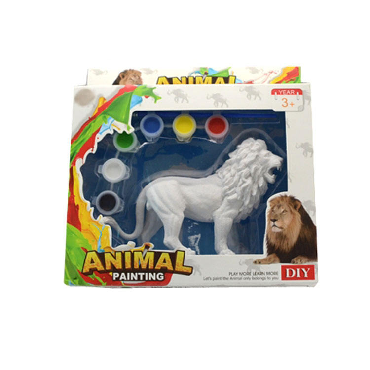 Figuras educativas de animales para niños, juguete de pintura de