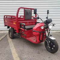 Camion de moto électrique robuste de grande capacité de 1200kg à chargement maximal Tricycle à 3 roues