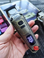 Tondeuse à cheveux professionnelle VGR V-642 3-en-1 haut de gamme en métal rétro pour homme, rasoir à grille IPX6, kit de tondeuse à cheveux