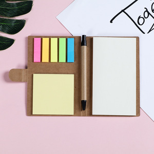 Custom-made kraft paper cover combination multi-use sticky notes office supplies, custom-made <b>memo</b> <b>pads</b>. - Product Image 5