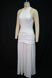 女式挂脖褶皱长裙 - 高领飘逸百褶正装礼服裙 Sehe <span class=keywords><strong>Fashion</strong></span> - Product Image 5