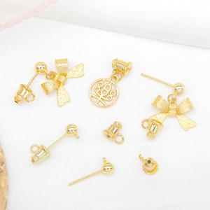 डिय प्लग ज्वेलरी कनेक्टर गहने बनाने के सामान बुलेट के आकार की इयररिंग बैक स्टॉपर कान लॉक - Product Image 3