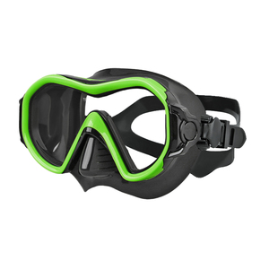 Masque de plongée à lentille unique Aloma Masque de plongée en silicone liquide à faible volume Cadre PC Vue de champ HD Verre de plongée avec caméra incluse - Product Image 4