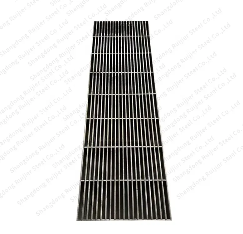 Tùy chỉnh nhúng nóng thép mạ kẽm Grating cống Bìa Tread tấm nền tảng Grate