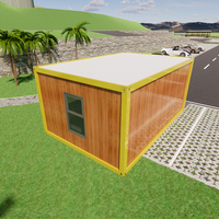 Conteneur de maison préfabriquée en panneaux sandwich d'acier mobiles sur mesure, avec un design moderne pour climat froid