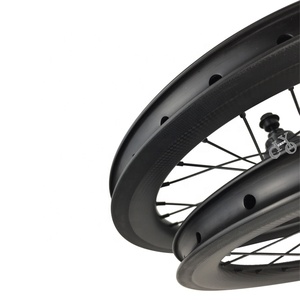 Juego de ruedas de carbono 349 de 16 pulgadas, freno de llanta para cubierta de 25mm, ruedas de bicicleta plegables de carbono de 16 ", ruedas <span class=keywords><strong>Minivelo</strong></span> Bmx de 3 velocidades - Product Image 5