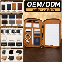 Bolsa de Almacenamiento Multifuncional con Cierre de Repuesto, Diseño Creativo, para Cables, Tarjetas Telefónicas, Archivos de Cuero