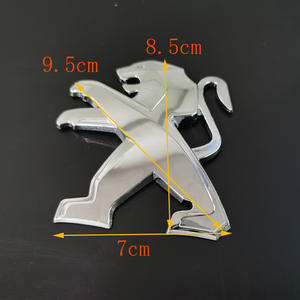 Adesivo per auto con Logo creativo Peugeot 3D distintivo posteriore personalizzato accessorio per decorazione nuova condizione - Product Image 6