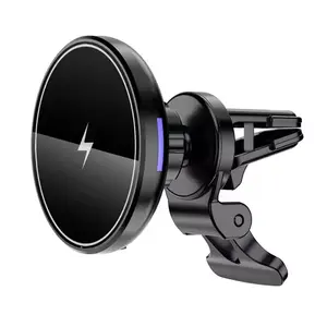 15W Magnetic Wireless Car Charger Magnets Automatically Aligns Phone Car Mount Charger for iPhone 15 14 13 12 Series