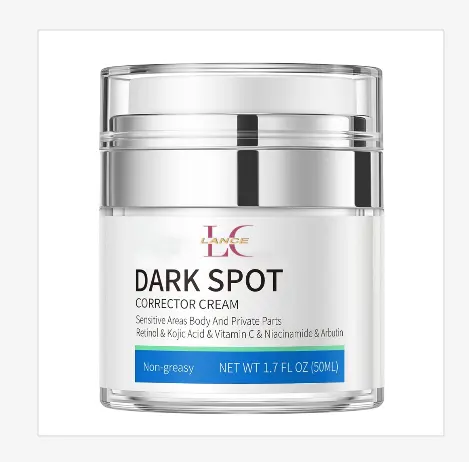 Private Label Dark Spot Corrector Clareamento Creme Forte Remover Sardas Knuckles Fade Branqueamento Creme Para Rosto Pescoço Mão Corpo