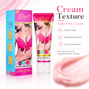 Crème raffermissante pour les seins LIRU 150ml Collagène Vitamine C Élastine Soin du buste Crème de massage corporel pour une peau lisse et raffermie - Product Image 2