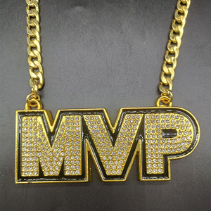 <span class=keywords><strong>MVP</strong></span> буквы 4 дюйма с ожерельем кулон Модные ювелирные изделия ожерелья для женщин - Product Image 5