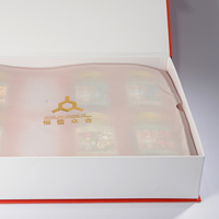 Cajas de Regalo Rígidas Magnéticas de Cartón Plegable con Logotipo Grande Personalizado, Color Rojo de Lujo, con Tapa y Laminado Mate en Dorado para Artículos Pequeños