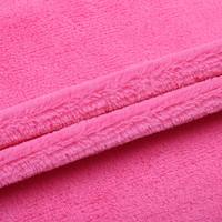 Tissu en peluche PV de couleur unie 100% polyester pour la fabrication de jouets pour vêtements doublure tricoté uni 10-15 jours date de livraison