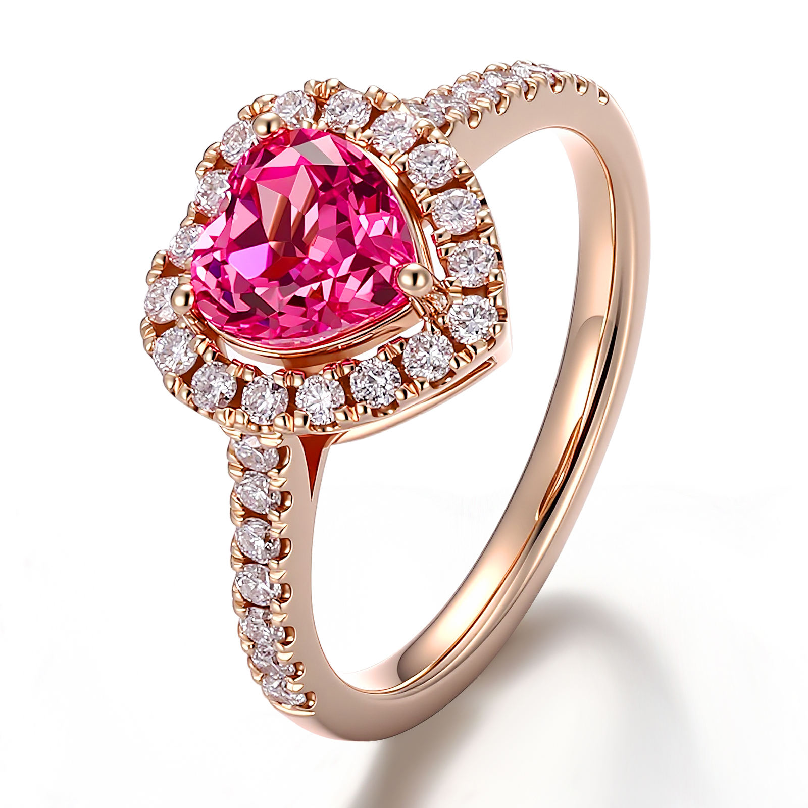 Real solid 10Kgold lab gemstone ring