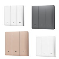 Interrupteur mural intelligent Zigbee avec écran tactile pour la domotique, compatible avec Google Home, Alexa, application Smart Life, contrôle par minuterie, ignifuge