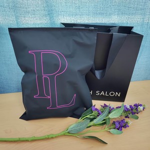 Wholesale Custom Hot Pink Logo Matte Black PE Zipper <b>Bags</b> Frosted <b>Zip</b> Lock Pouches For Clothing Jewelry Skincare Brand Packaging - Product Image 1