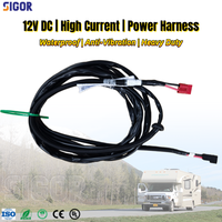 Cableado de Alta Corriente Personalizado, Cable de Alimentación Impermeable para Aire Acondicionado de Autocaravanas, Sistema de Suministro de Energía por Batería Fuera de la Red