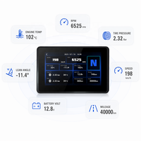 Écran intelligent de navigation pour moto BMW 1000nit IPS 5U avec contacts plaqués or et synchronisation des données d'origine du véhicule