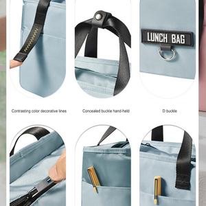 2025 Factory Custom Logo Portable Heavy Duty Food <b>Insulated</b> Waterproof Eco-Friendly <b>Lunch</b> Cooler Bag Wholesale 600d Letter - Product Image 2