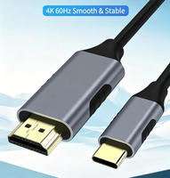 Cable USB-C a HDTV de 1.8m, 4K 60Hz, Cable de Video USB-C Macho a HDTV Macho para Laptop, Teléfono a TV o Monitor