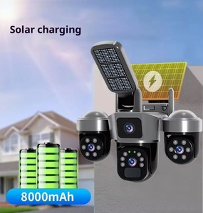 2 trong 1 năng lượng mặt trời Wifi Camera An Ninh với LED ánh sáng đường phố 360 độ xem chuyển động của con người theo dõi ngoài trời Plug-in miễn phí nhà hỗ trợ - Product Image 2