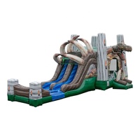 Château gonflable extérieur, trampoline gonflable, château gonflable commercial, château gonflable dinosaure, combinaison de maison gonflable pour enfants