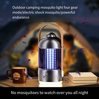 Lámpara para matar mosquitos 2026, repelente de mosquitos de descarga eléctrica para el hogar, lámpara para acampar en interiores y exteriores, repelente de mosquitos y moscas