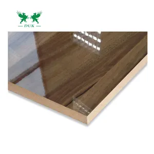 批发15毫米颜色高光泽三聚氰胺mdf设计板木材西班牙价格阿联酋孟加拉国2100x2800