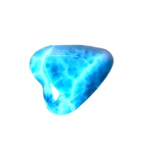 <span class=keywords><strong>Gema</strong></span> Larimar con forma de corazón Natural, gemas sueltas de calidad superior, preciosas, cabujones, gemas de República Dominica - Product Image 4