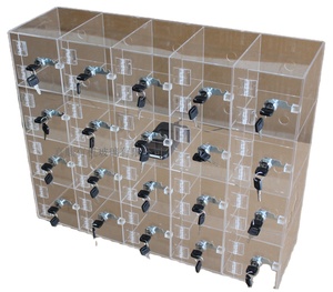 custom plastic acrylic cell phone storage cabinet