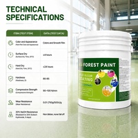 Peinture époxy pour sols à effet marbre à base d'eau, revêtement imperméable, peinture époxy à sable coloré, peinture autonivelante pour sols en béton