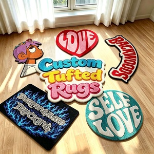 Alfombra Personalizada con Logotipo, Diseño Tufted, Corte a Medida, Acrílica, para Dropshipping - Product Image 1