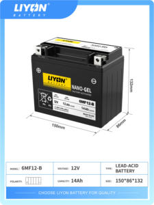<span class=keywords><strong>Batterie</strong></span> de moto 12V 12Ah 100% pleine capacité, sans entretien, au plomb-acide, neuve, pièces de rechange pour réparation de moto - Product Image 3