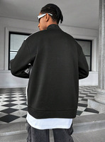 Blouson Bomber Rétro à Rayures OEM ODM pour Homme, Coupe Oversize, Imprimé Graphique Color Block, Veste Zippée pour le Streetwear