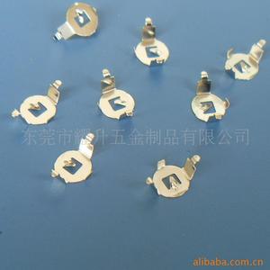 Clip de batterie métallique CR2032 à double couche, à pattes droites, pour montage en surface, pièces estampées - Product Image 2