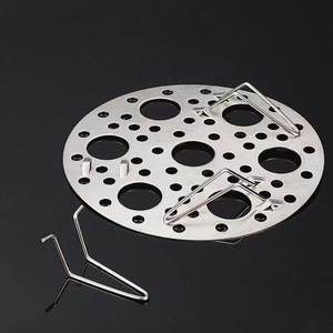 Stainless Steel Steamer Rack Round Folding Egg Steamer Plate 410 For Pot Cooking - Product Image 4
