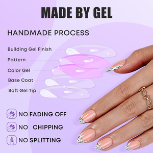 Oferta Especial: 32 <span class=keywords><strong>Uñas</strong></span> Postizas de Gel ABS con Diseño de Leopardo, Forma Almendrada Corta, Alta Calidad, Cobertura Total, con Pegamento, Personalizables - Product Image 4