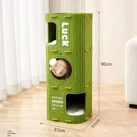 Vente en gros Centre d'activités pour chats avec lit en peluche Cachette Griffoirs Jouets Tour pour chats pour grands chats Fournitures pour animaux de compagnie