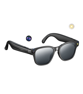 Lunettes intelligentes AI avec Bluetooth 5.4 Musique, vidéo, <span class=keywords><strong>photo</strong></span>, enregistrement <span class=keywords><strong>audio</strong></span> L'édition Premium Prend en charge la connectivité Bluetooth 5.4 - Product Image 1